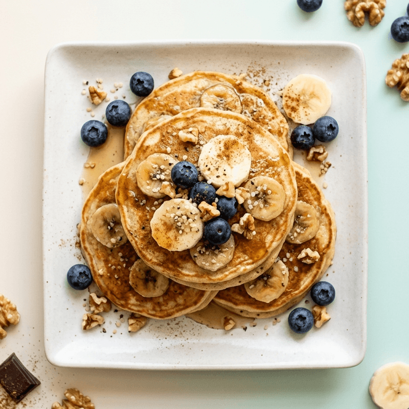 Pancakes protéinés à la banane