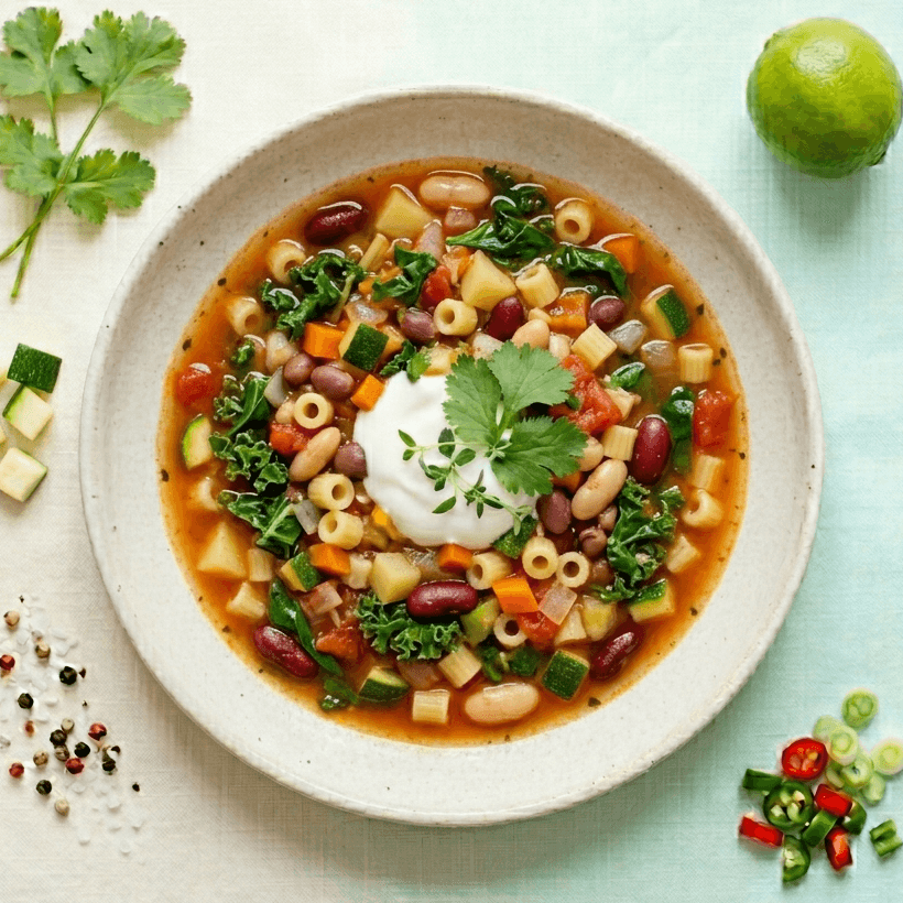 Soupe minestrone complète