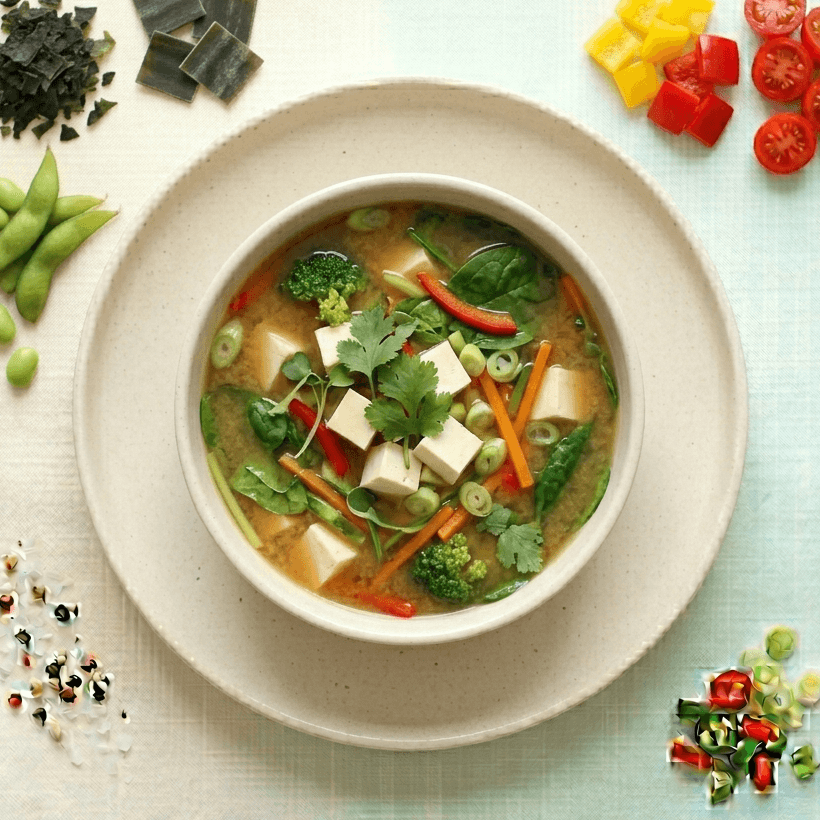 Soupe Miso Tofu et Légumes
